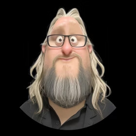 Illustrated portrait of Austen Shand.